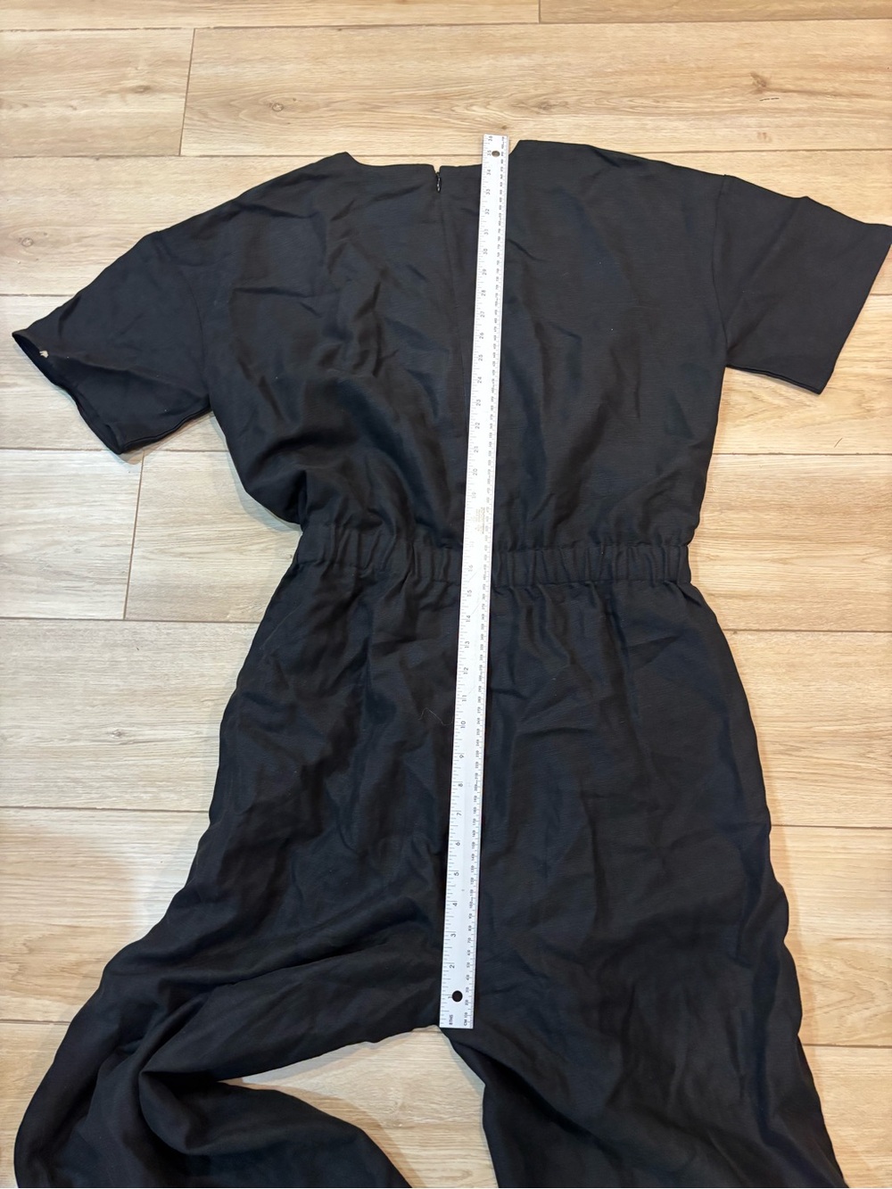 Eileen Fisher Black Lyocell & Linen Jumpsuit Large L Mint - Picture 12 of 12